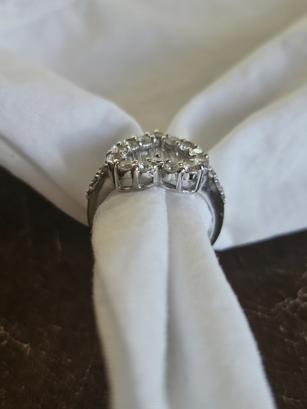 Heart Halo Faux Diamond Ring. Eye Catcher!! - Picture 5 of 8
